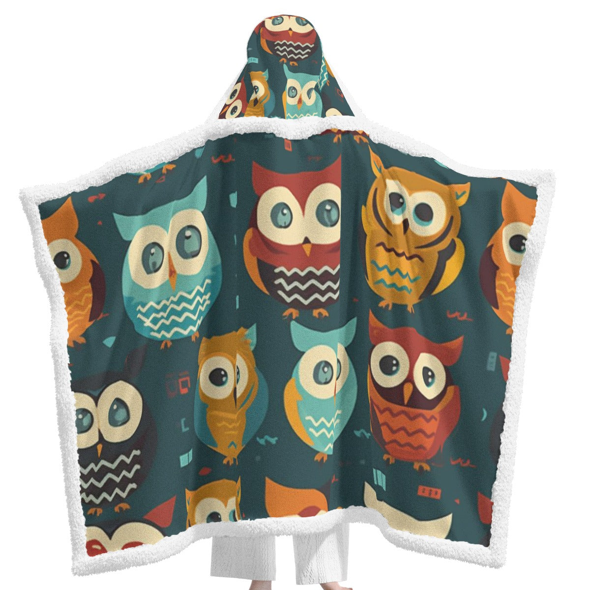 All-Over Print Unisex Wearable Hooded Blanket