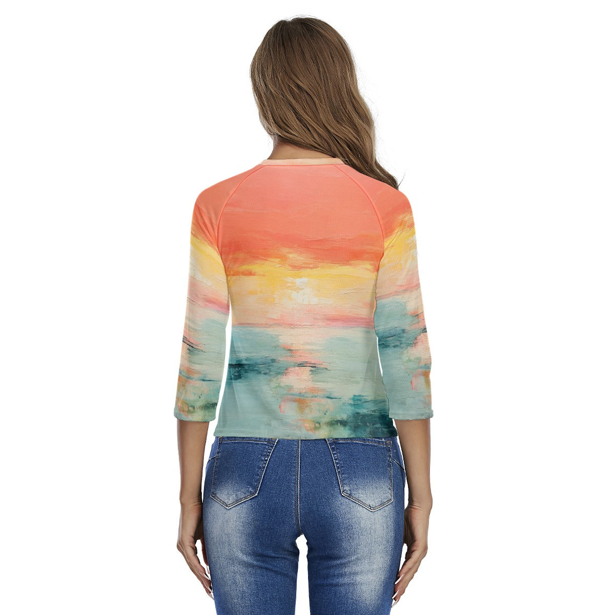 All-Over Print Women's Raglan Sleeves T-shirts