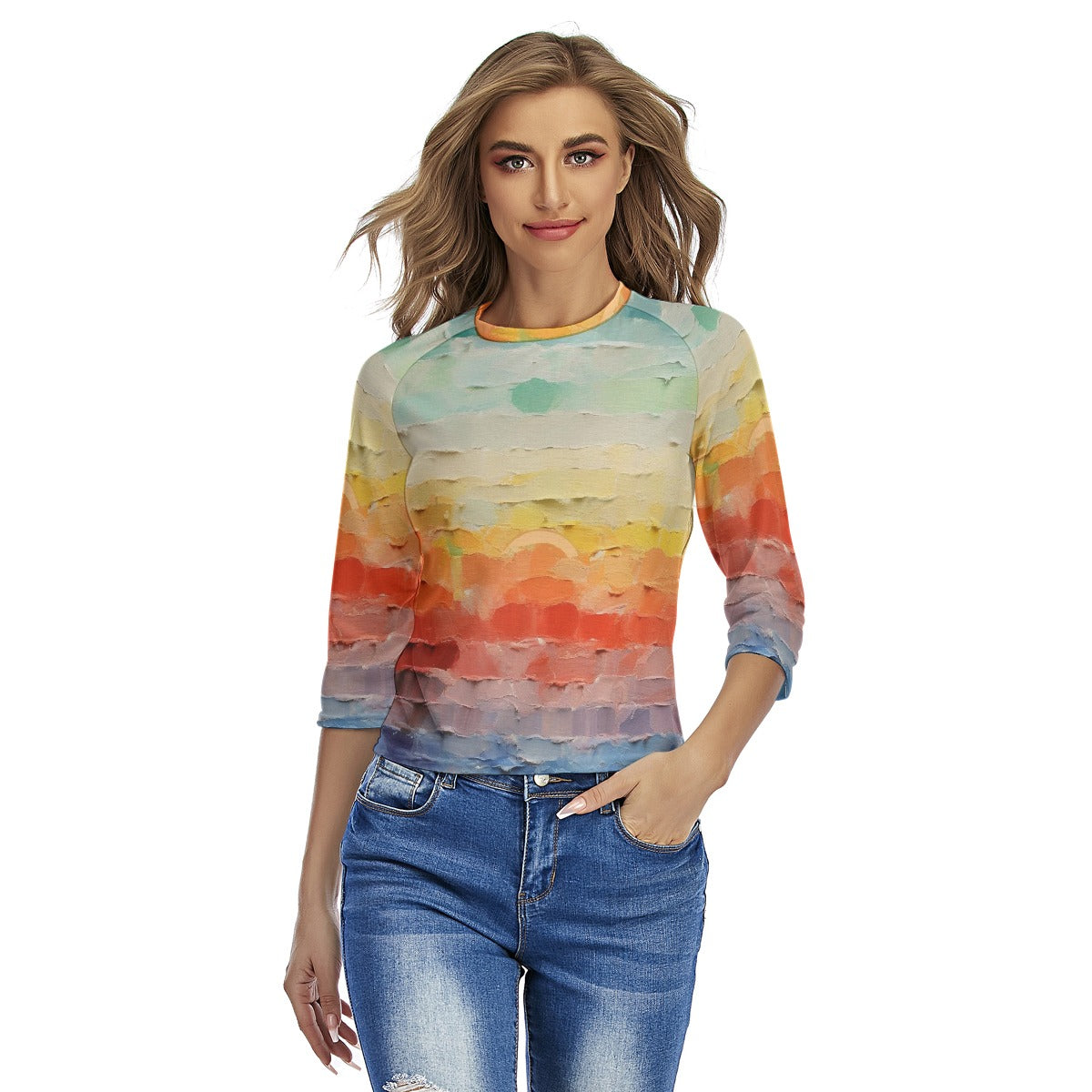 All-Over Print Women's Raglan Sleeves T-shirts