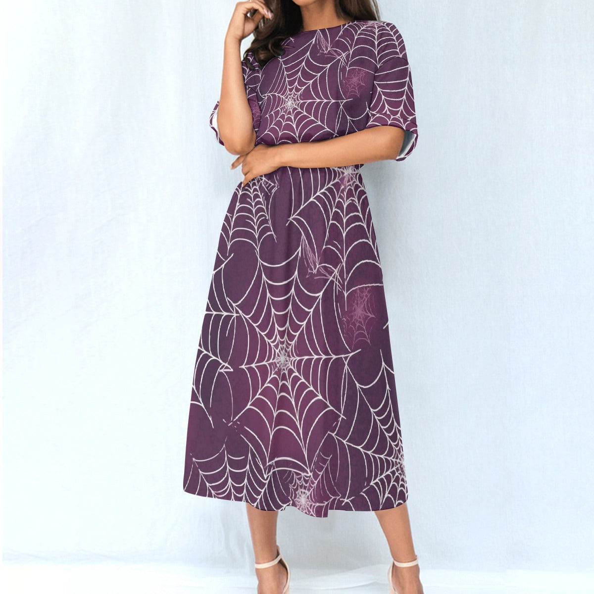 All-Over Print Women's Elastic Waist Dress