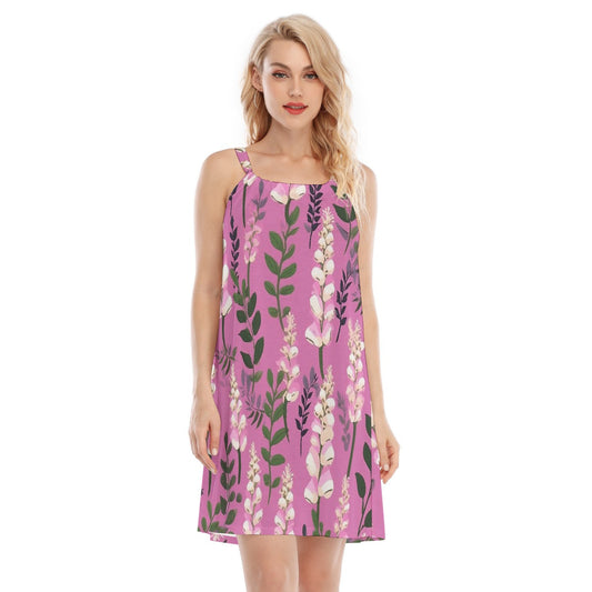 All-Over Print Women's O-neck Cami Dress