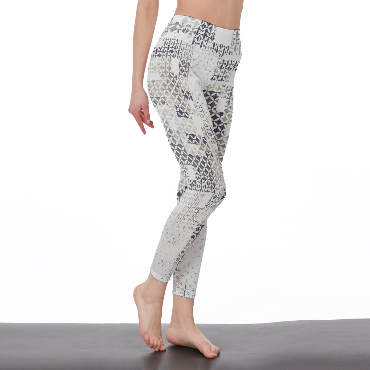 All-Over Print Women's High Waist Leggings | Side Stitch Closure