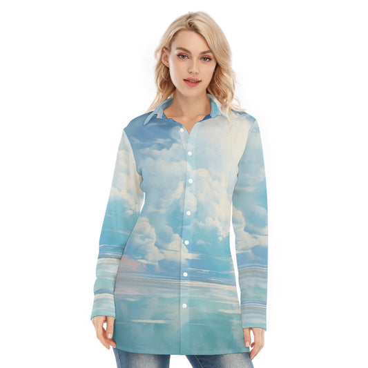 All-Over Print Women's Long Shirt