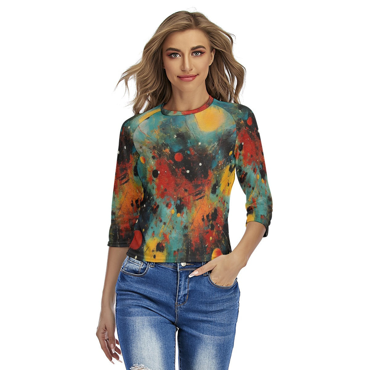 All-Over Print Women's Raglan Sleeves T-shirts