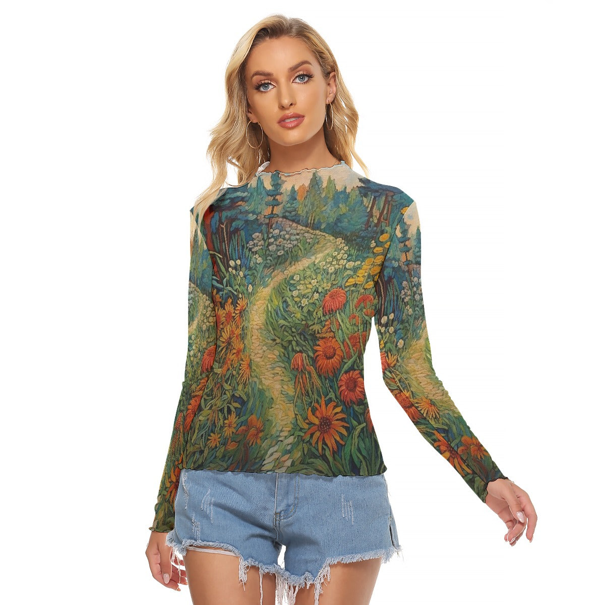 All-Over Print Women's Mesh T-shirt