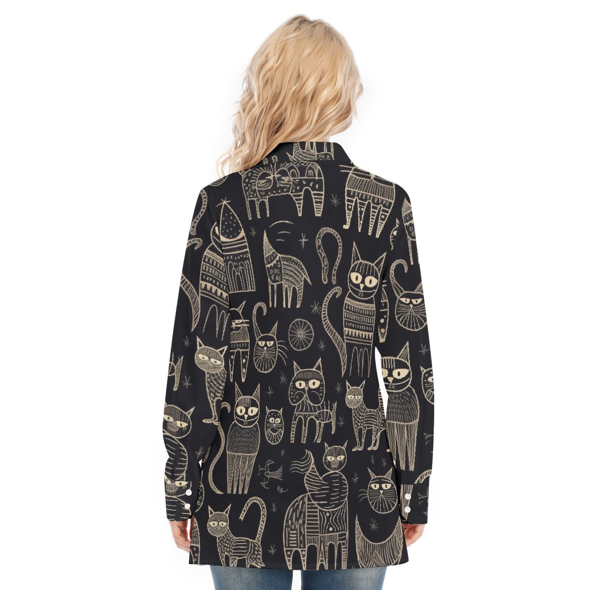 All-Over Print Women's Long Shirt