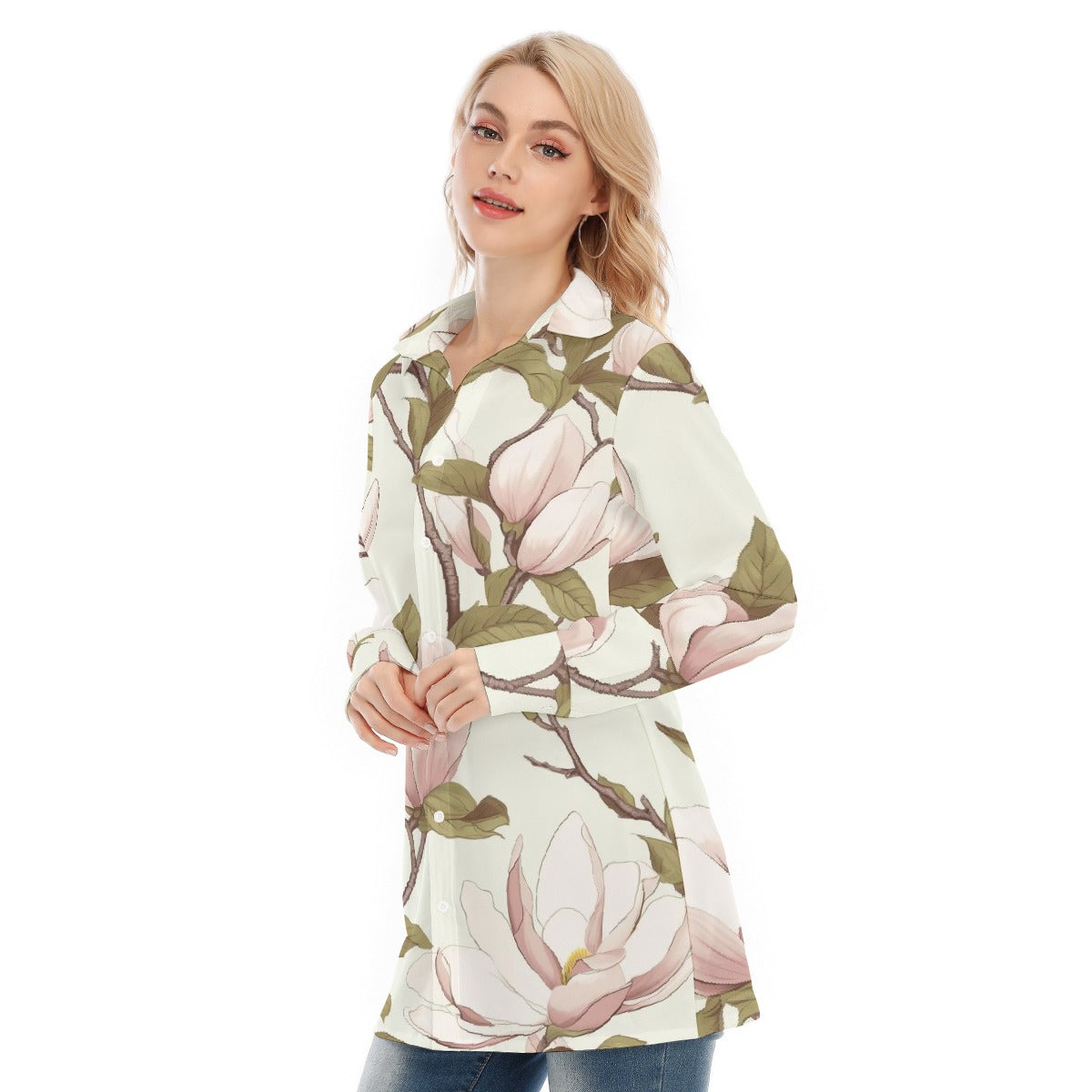 All-Over Print Women's Long Shirt