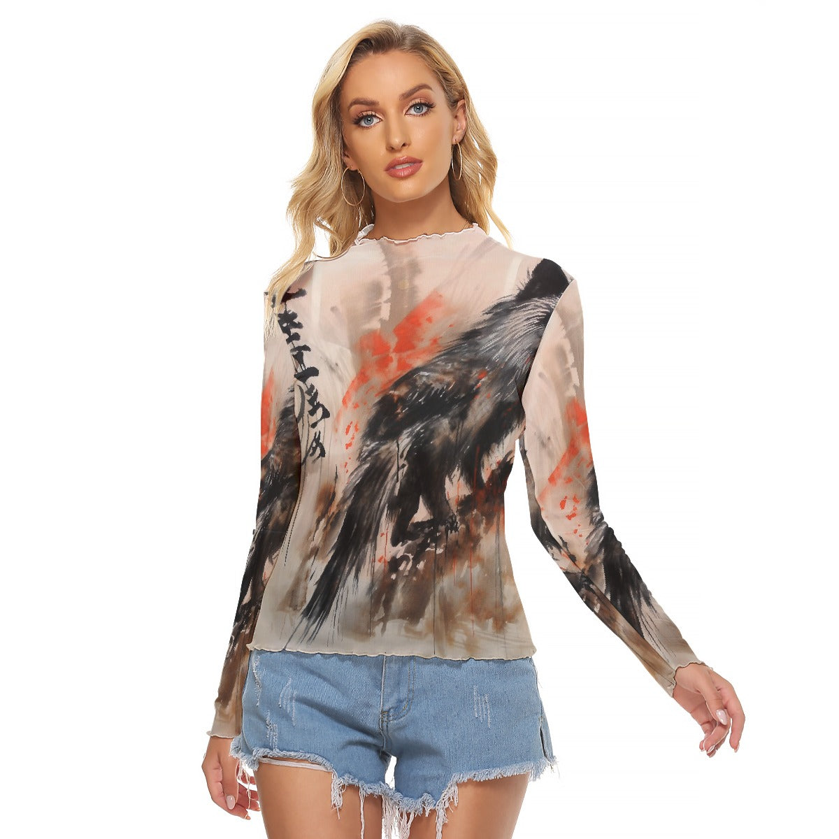 All-Over Print Women's Mesh T-shirt