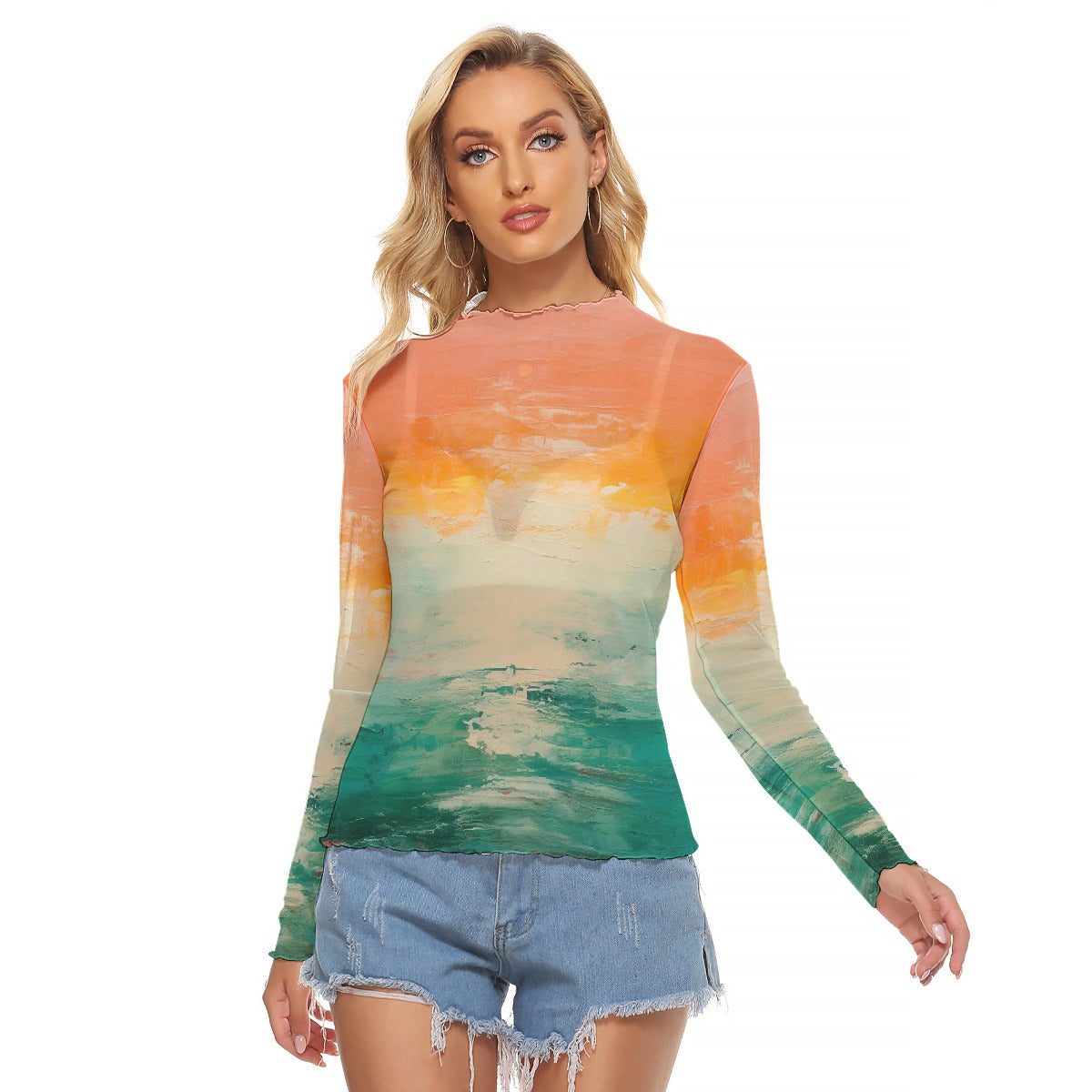 All-Over Print Women's Mesh T-shirt