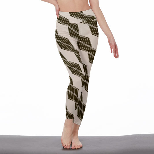 All-Over Print Women's High Waist Leggings | Side Stitch Closure