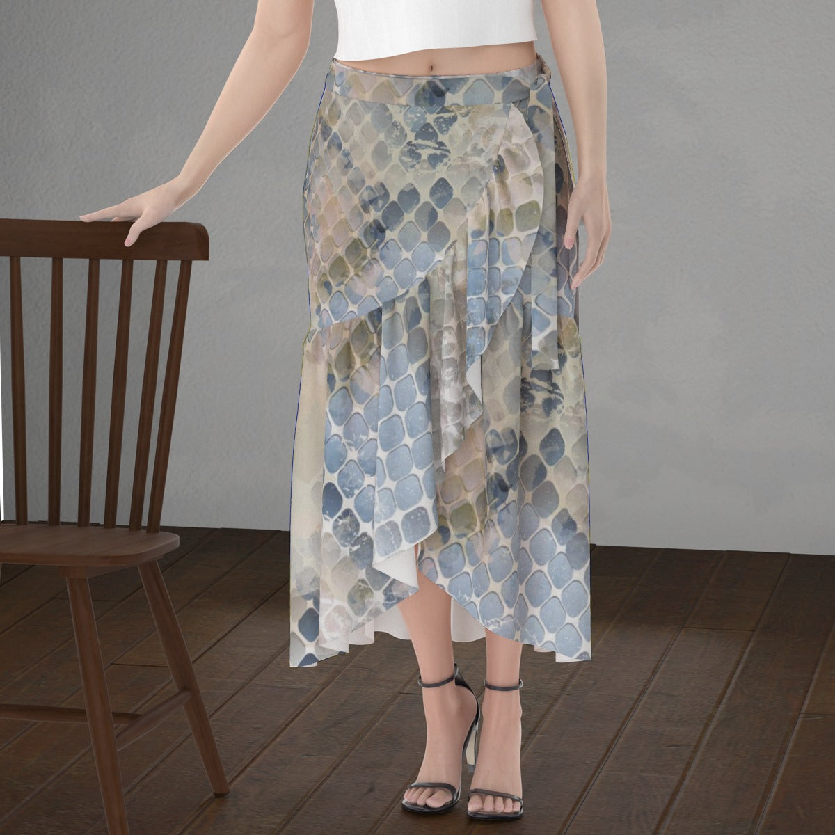 All-Over Print Women's Wrap Skirt