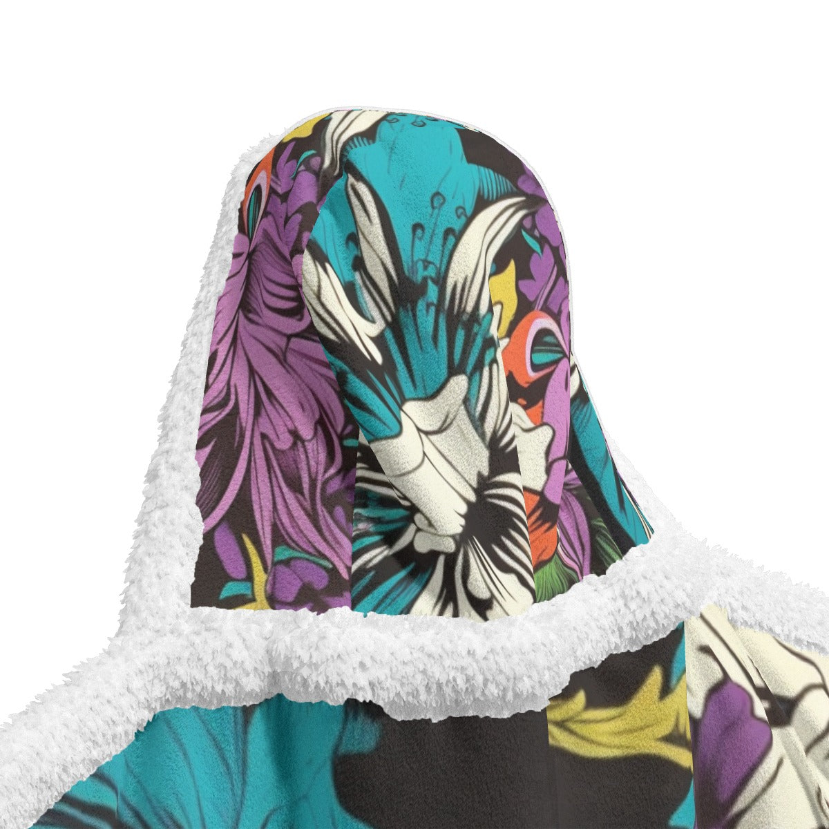 All-Over Print Unisex Wearable Hooded Blanket