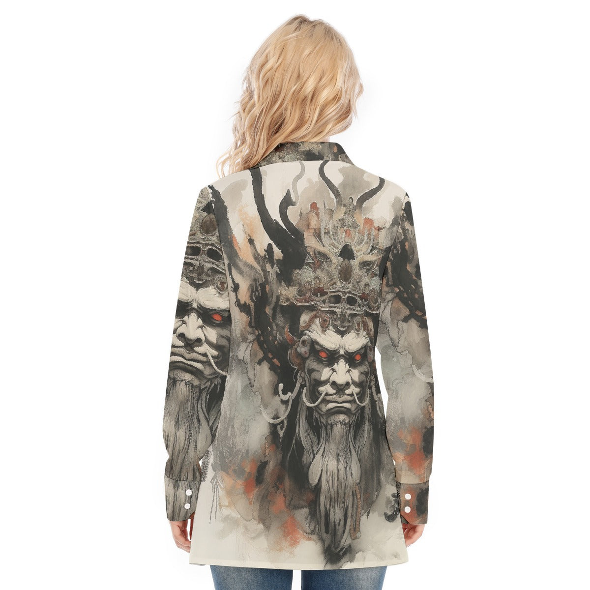 All-Over Print Women's Long Shirt