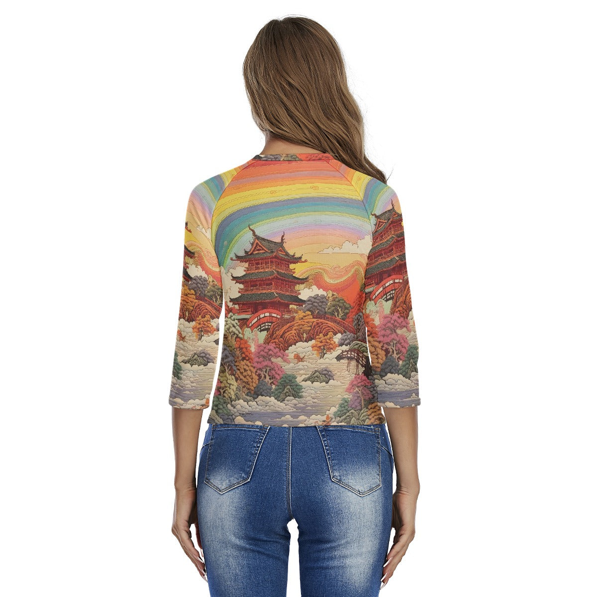 All-Over Print Women's Raglan Sleeves T-shirts