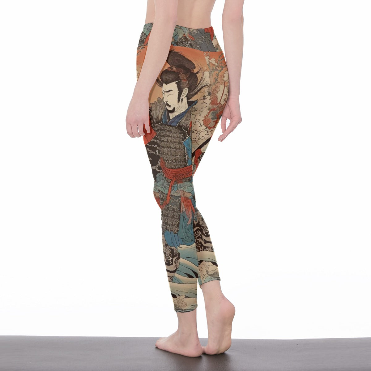 All-Over Print Women's High Waist Leggings | Side Stitch Closure