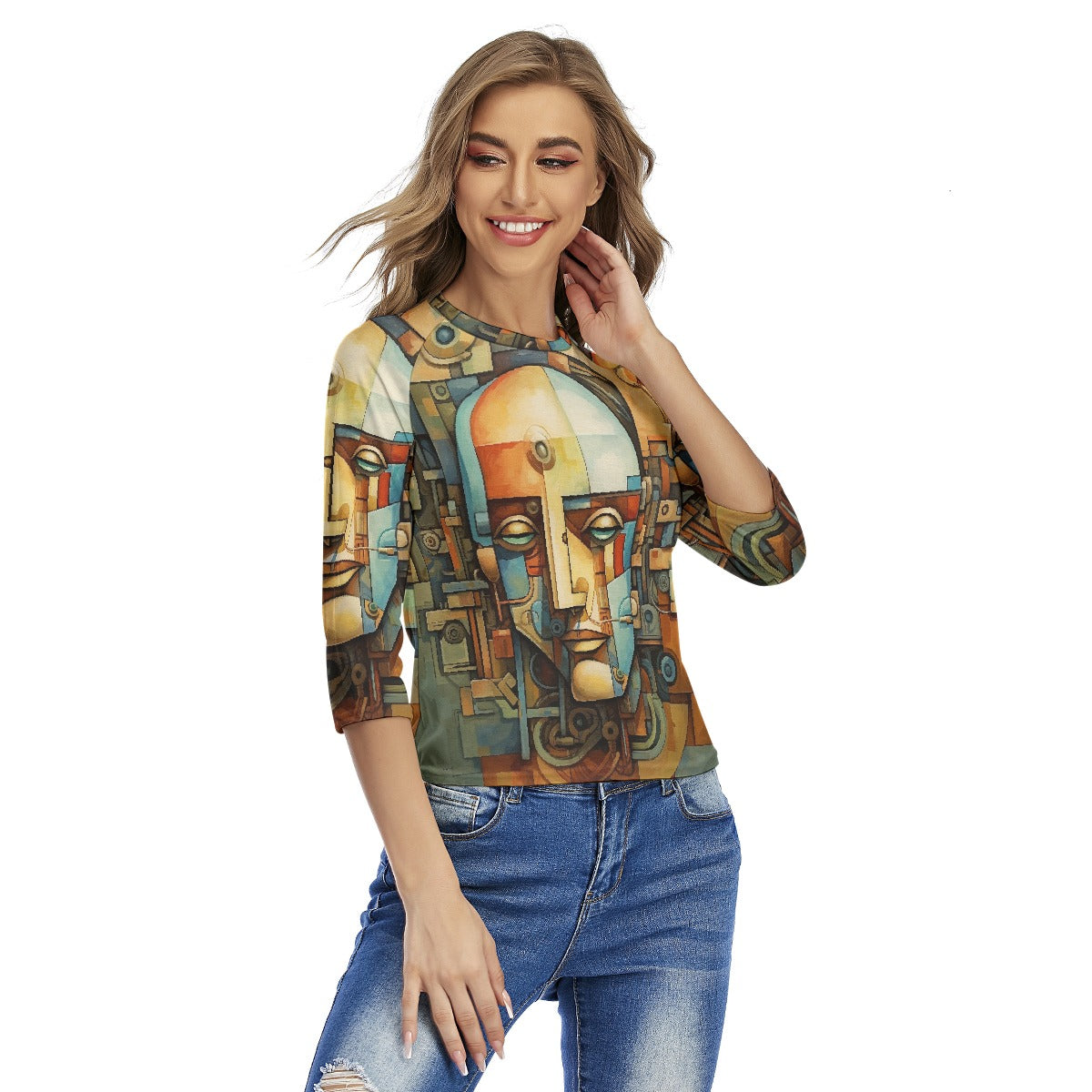 All-Over Print Women's Raglan Sleeves T-shirts