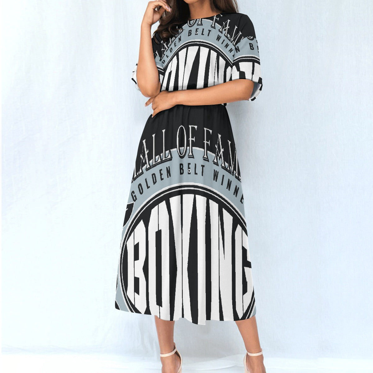 All-Over Print Women's Elastic Waist Dress