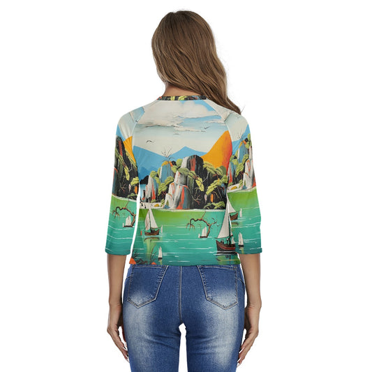 All-Over Print Women's Raglan Sleeves T-shirts