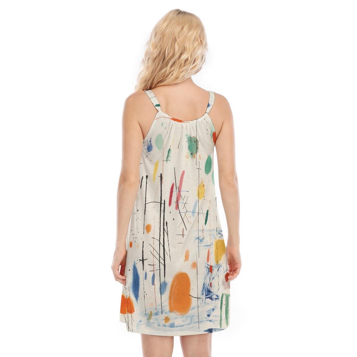 All-Over Print Women's O-neck Cami Dress