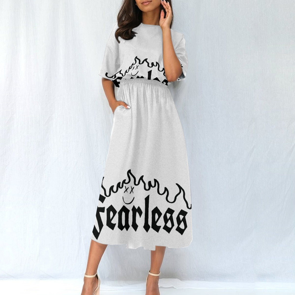 All-Over Print Women's Elastic Waist Dress