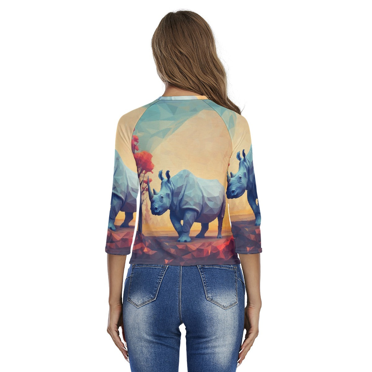 All-Over Print Women's Raglan Sleeves T-shirts