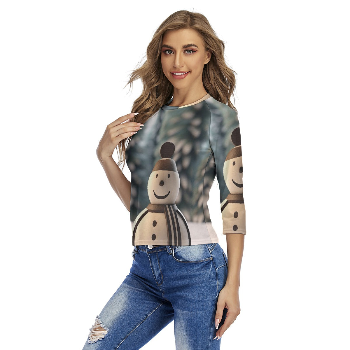 All-Over Print Women's Raglan Sleeves T-shirts