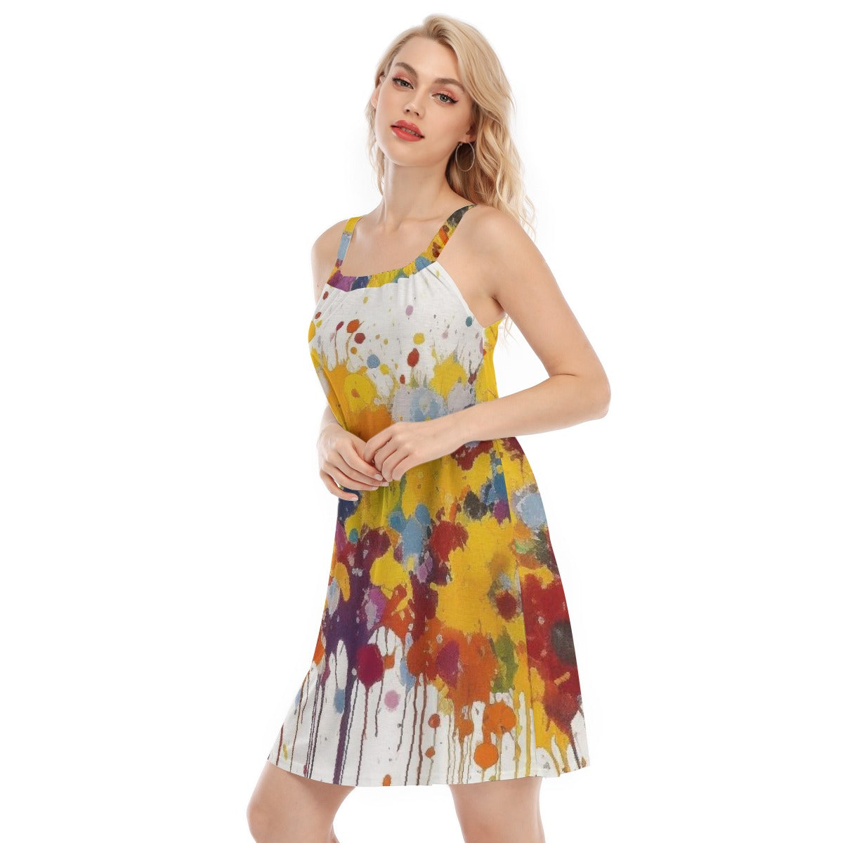 All-Over Print Women's Sleeveless Cami Dress