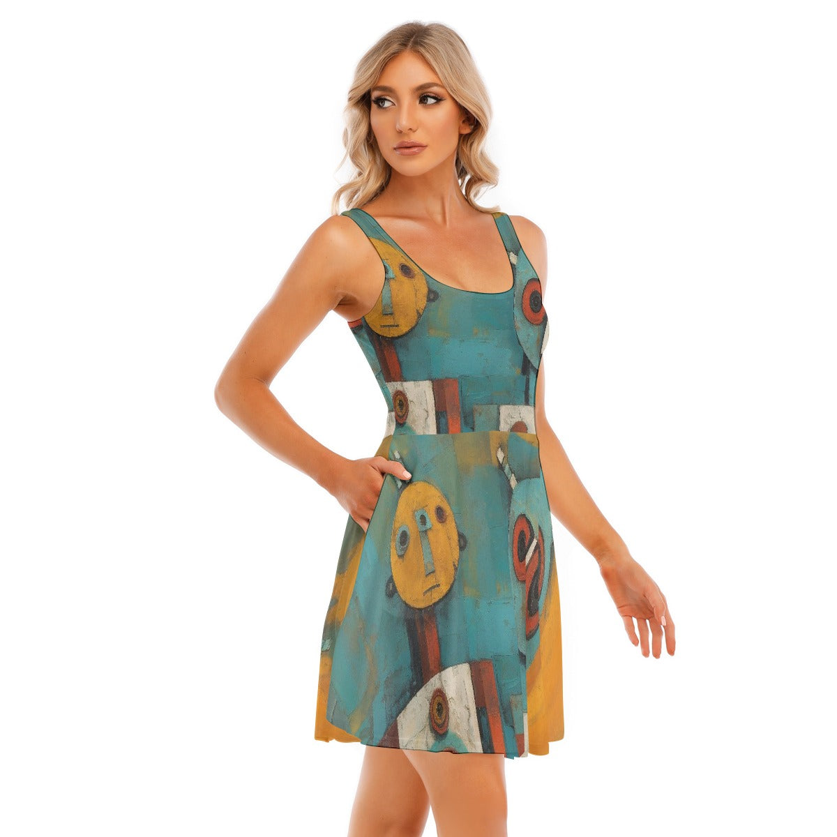 All-Over Print Women's Tank Vest Dress