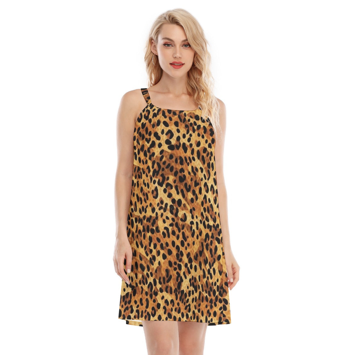 All-Over Print Women's O-neck Cami Dress