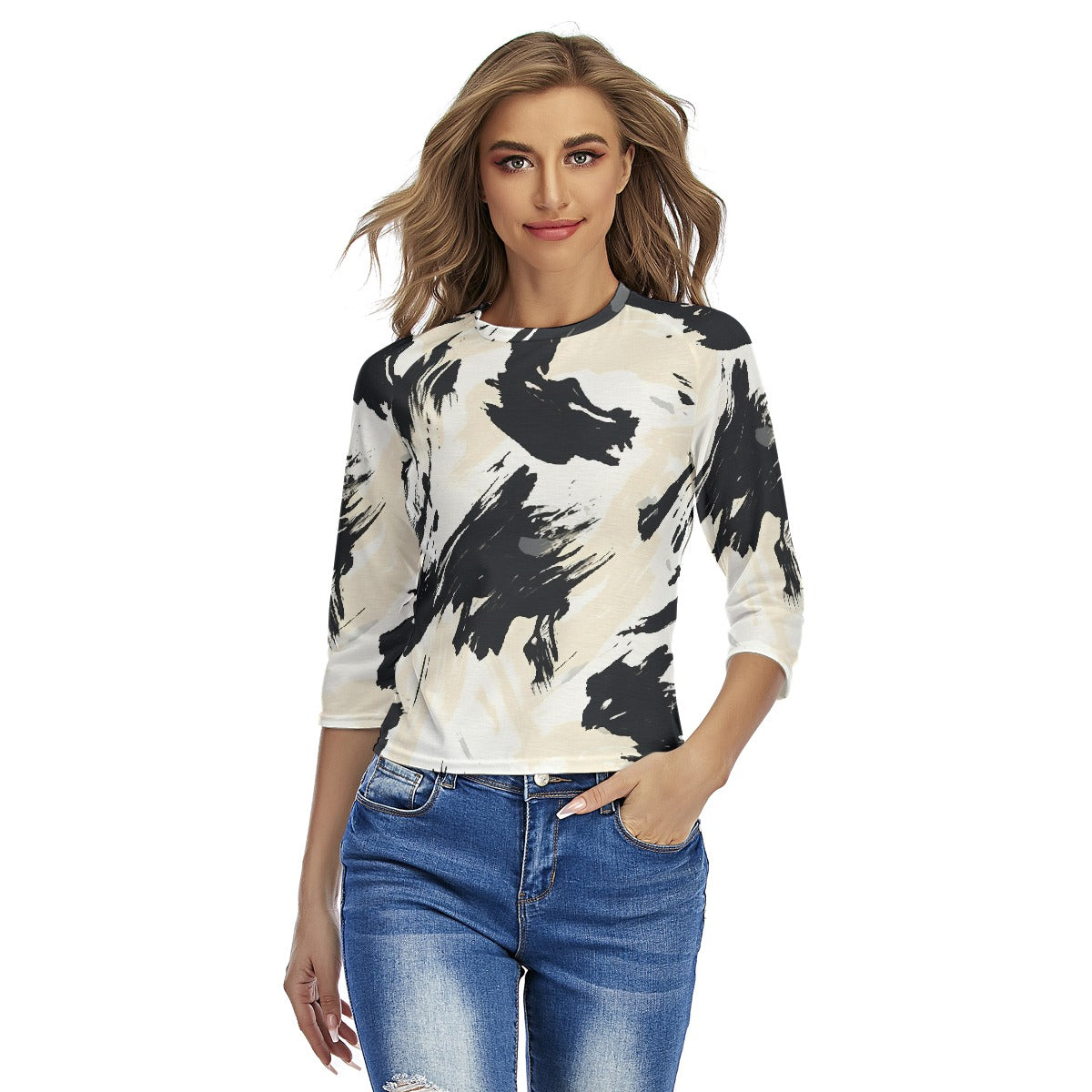 All-Over Print Women's Raglan Sleeves T-shirts