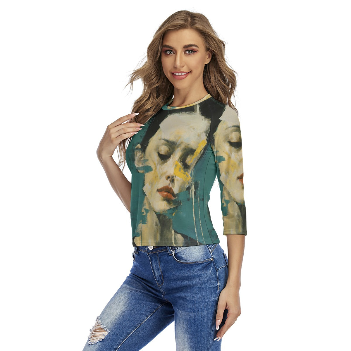 All-Over Print Women's Raglan Sleeves T-shirts