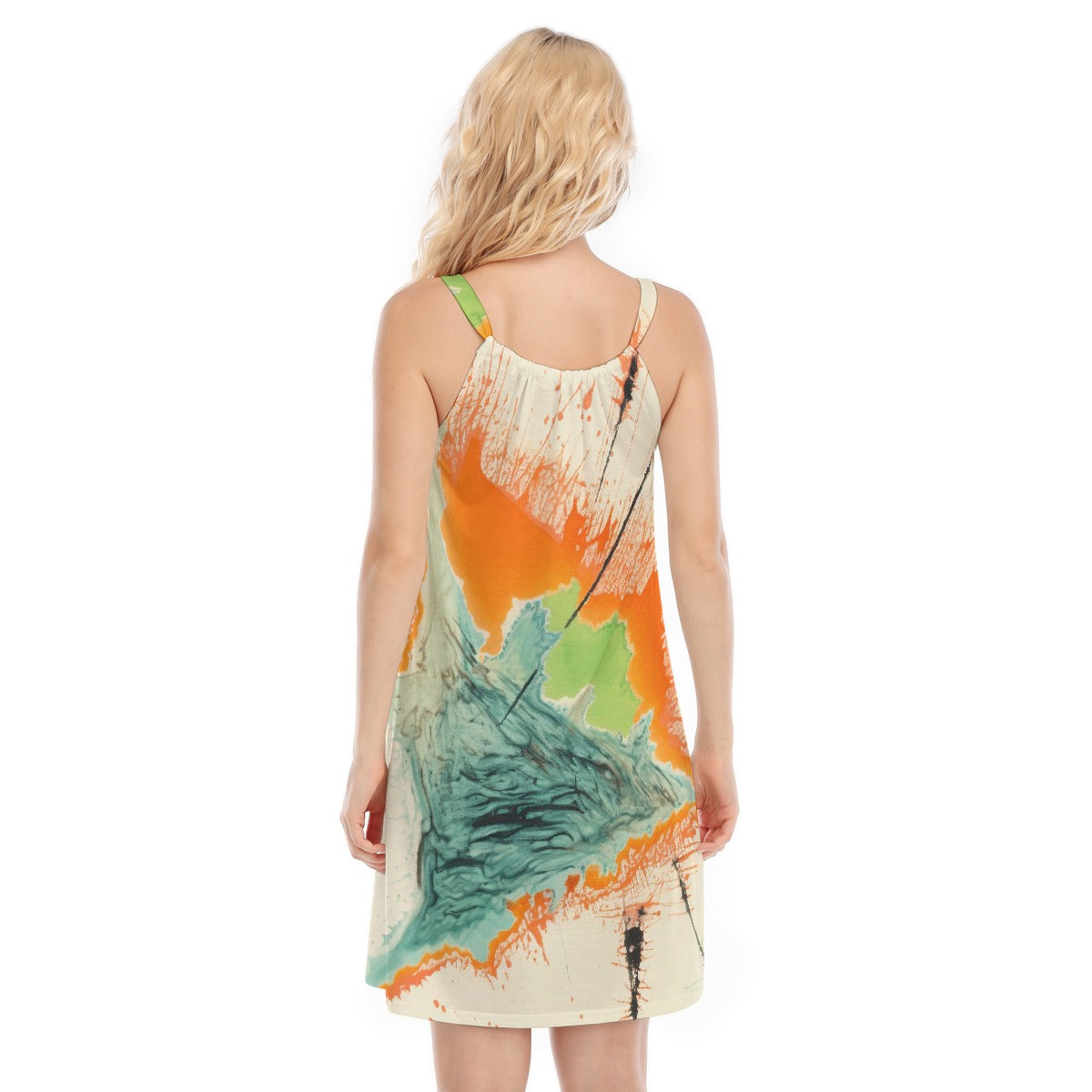 All-Over Print Women's O-neck Cami Dress