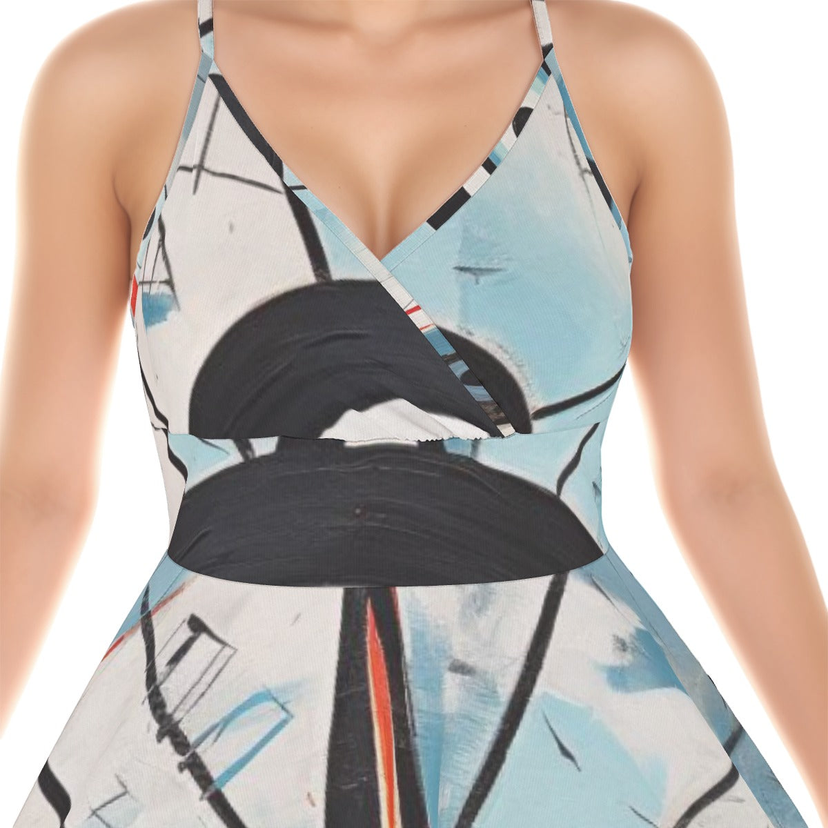 All-Over Print Women‘s Cross Cami Dress