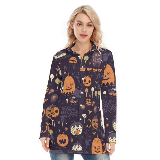 All-Over Print Women's Long Shirt