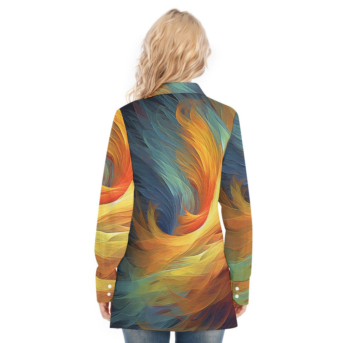 All-Over Print Women's Long Shirt