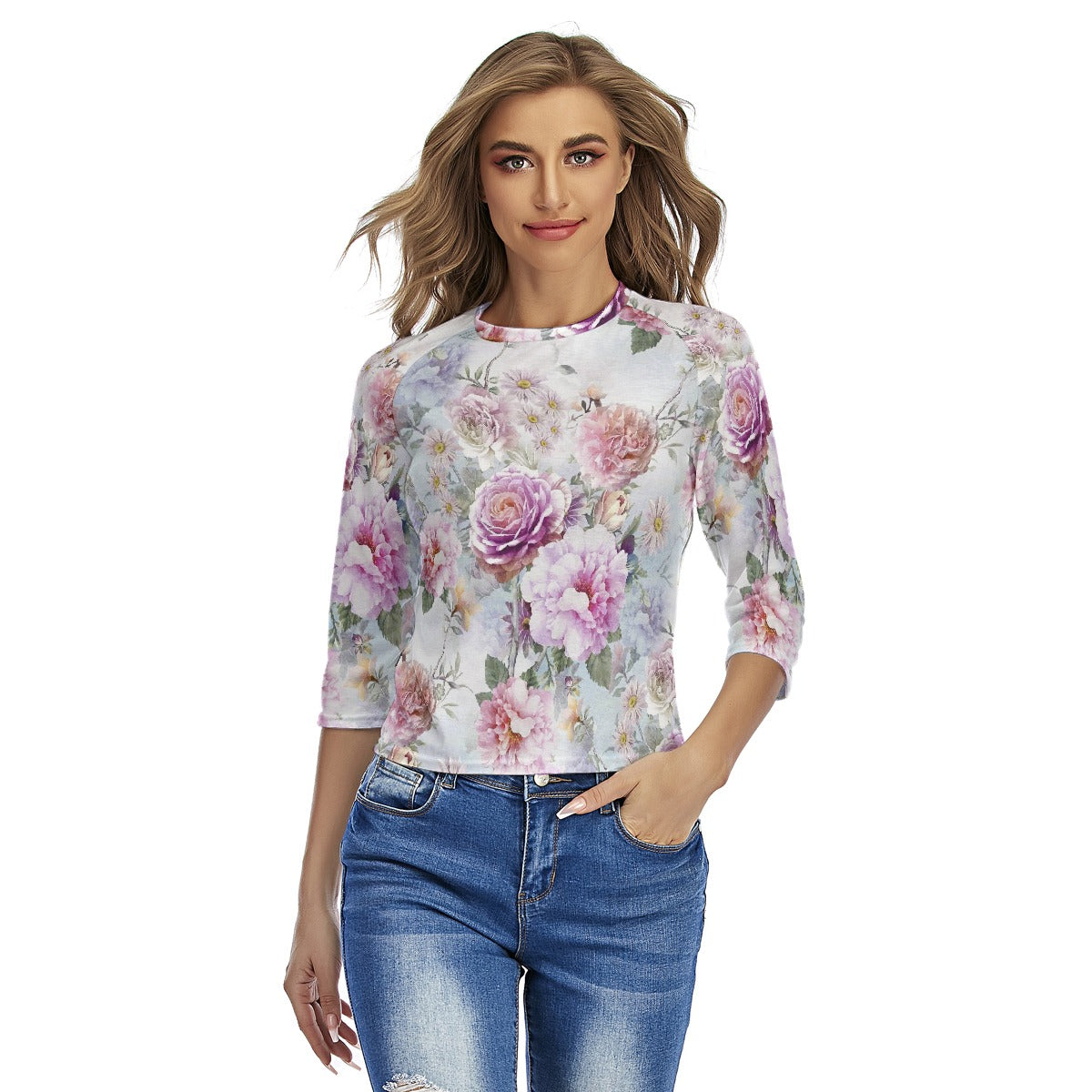 All-Over Print Women's Raglan Sleeves T-shirts