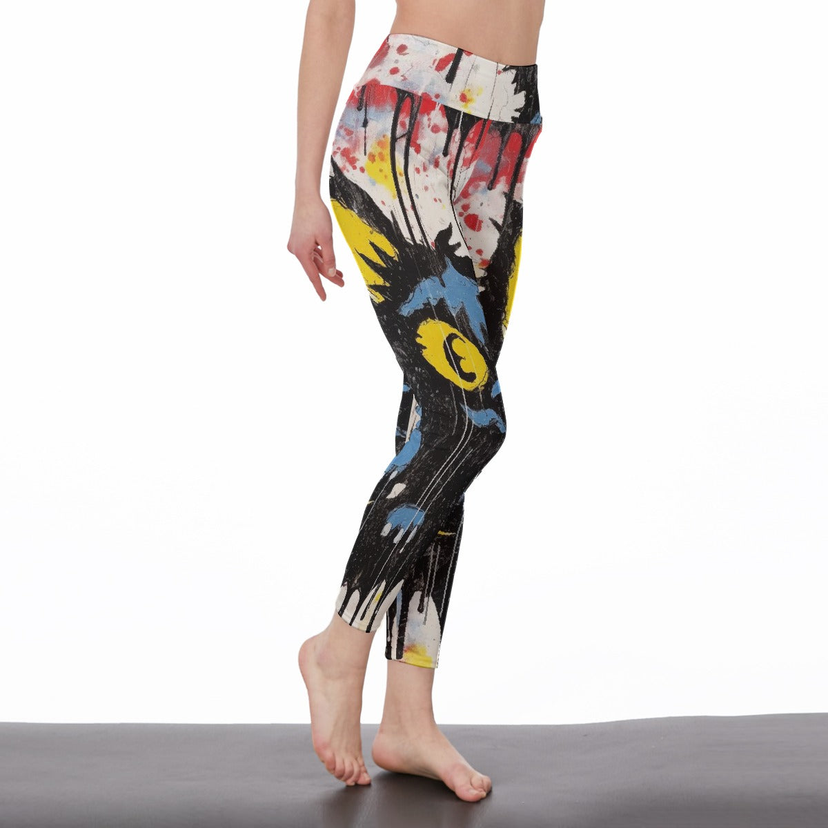 All-Over Print Women's High Waist Leggings | Side Stitch Closure