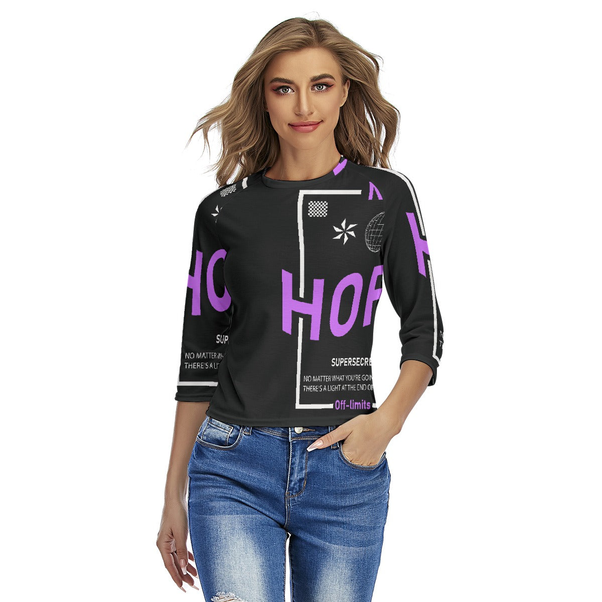 All-Over Print Women's Raglan Sleeves T-shirts