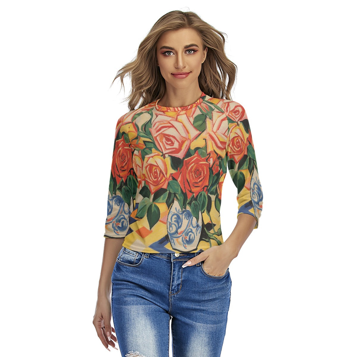 All-Over Print Women's Raglan Sleeves T-shirts