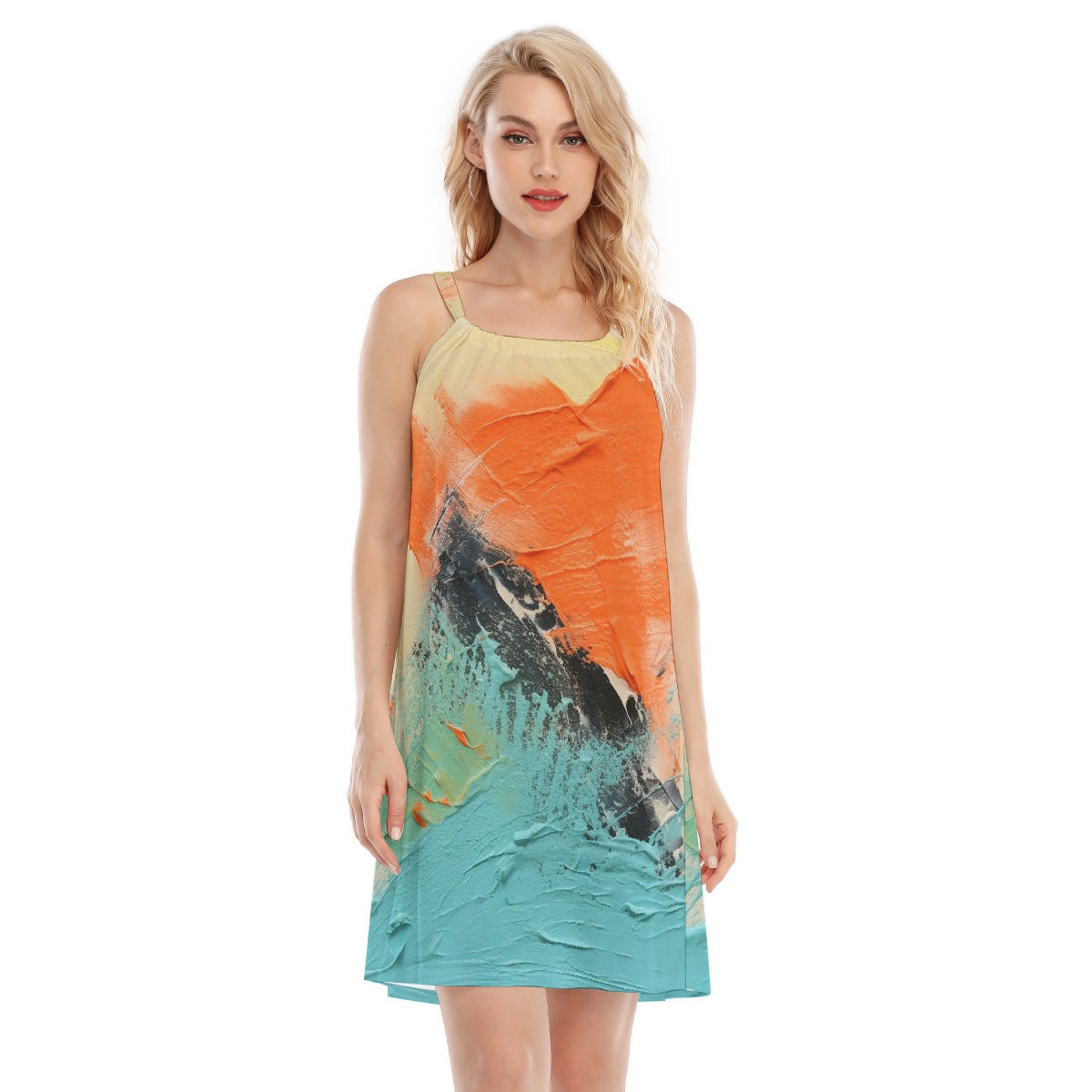 All-Over Print Women's O-neck Cami Dress