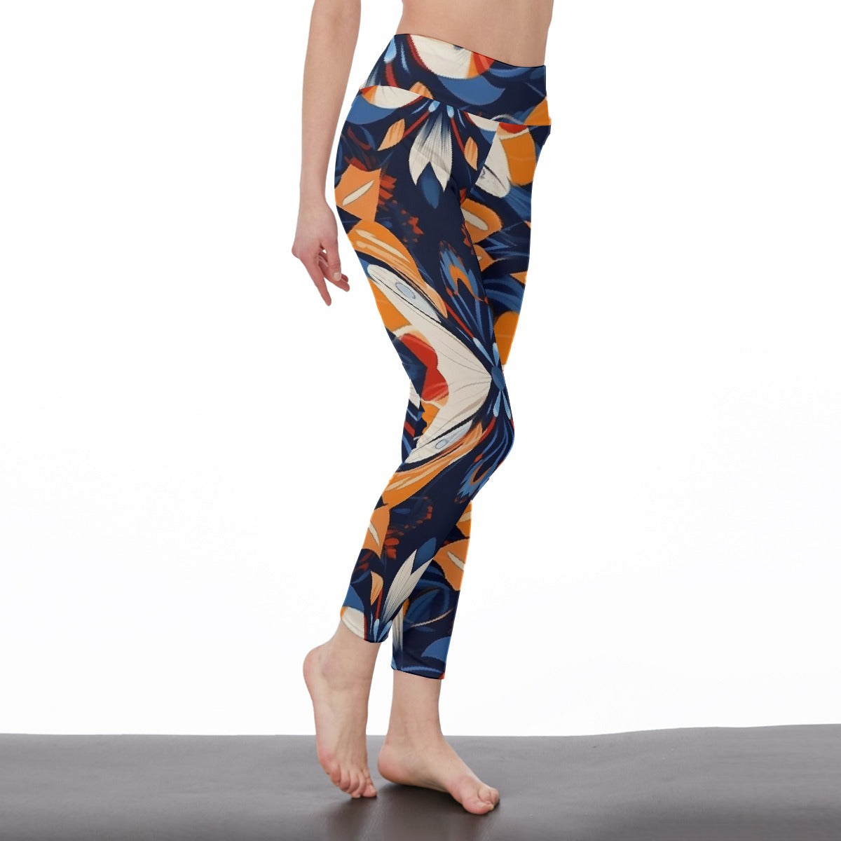 All-Over Print Women's High Waist Leggings | Side Stitch Closure