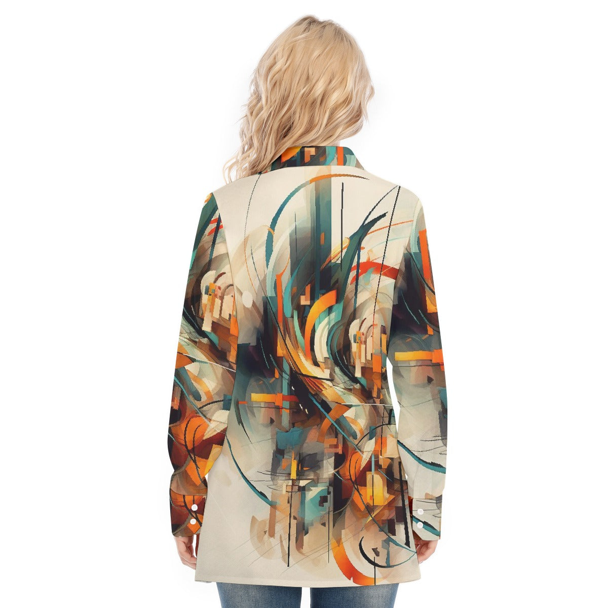 All-Over Print Women's Long Shirt