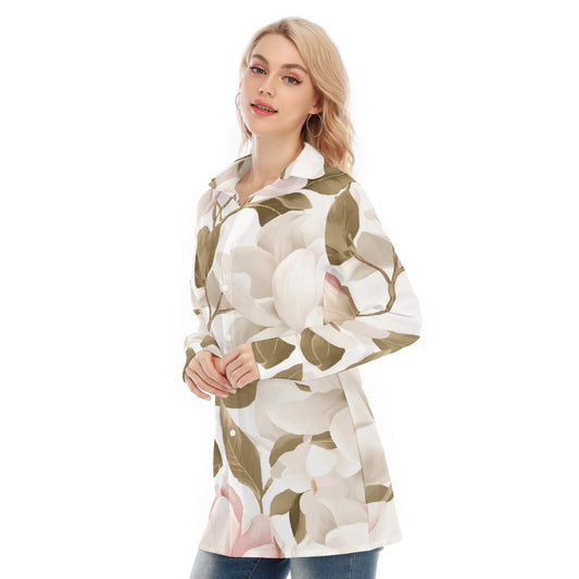 All-Over Print Women's Long Shirt