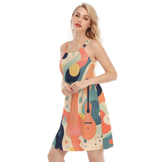 All-Over Print Women's O-neck Cami Dress