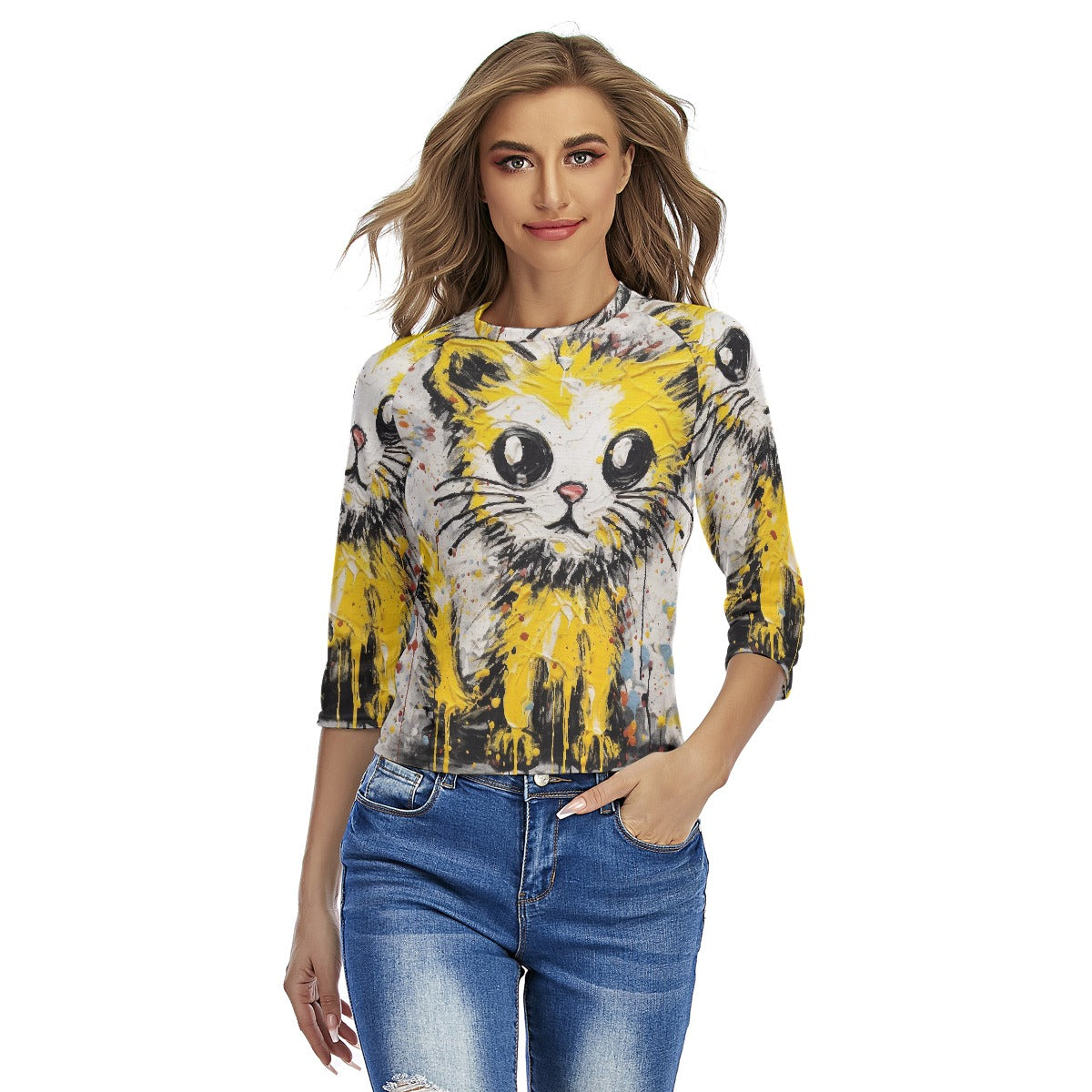 All-Over Print Women's Raglan Sleeves T-shirts