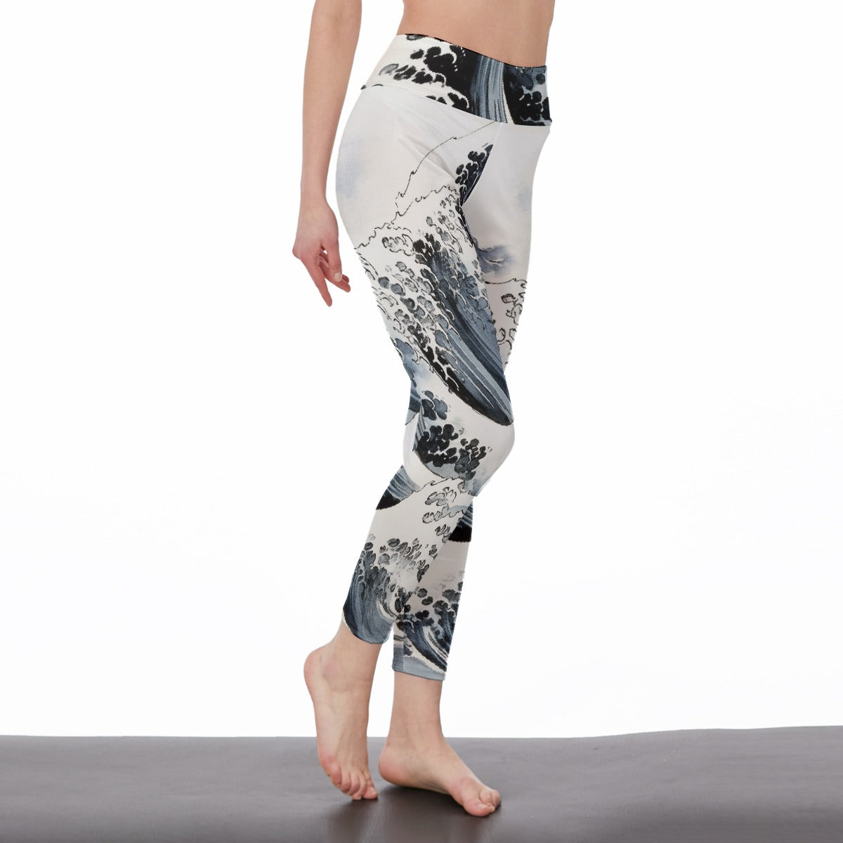 All-Over Print Women's High Waist Leggings | Side Stitch Closure