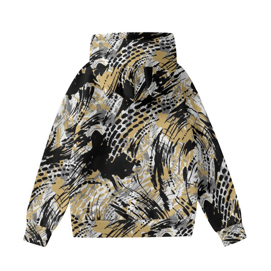 All-Over Print Women’s Hoodie With Decorative Ears