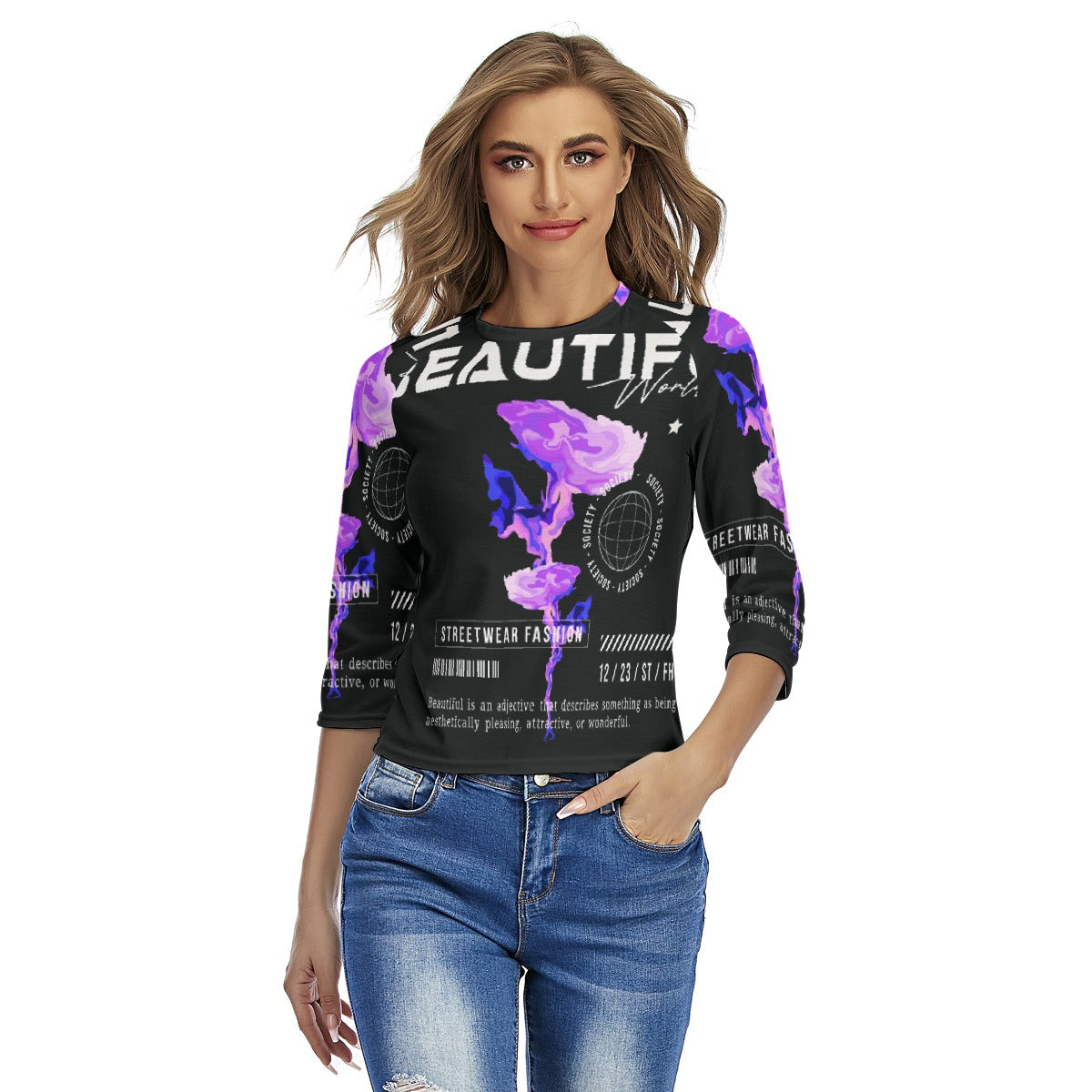 All-Over Print Women's Raglan Sleeves T-shirts