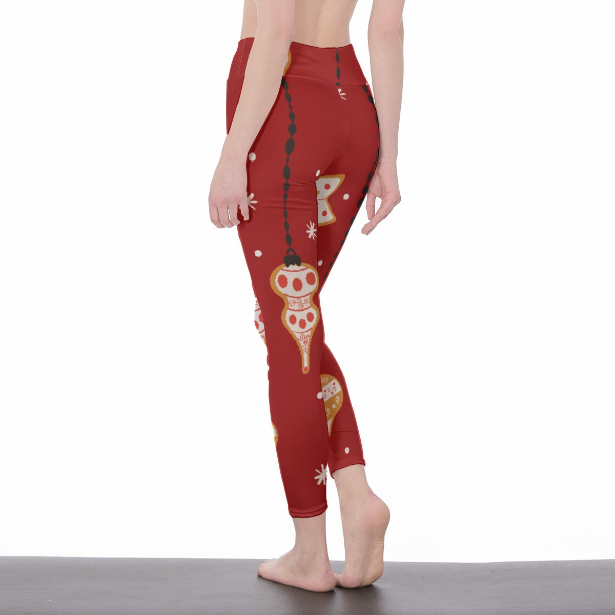 All-Over Print Women's High Waist Leggings | Side Stitch Closure