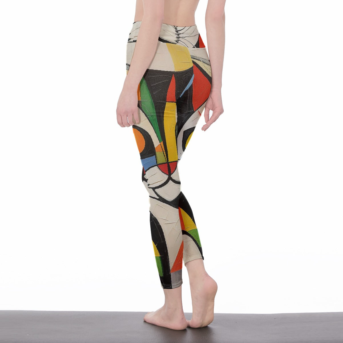 All-Over Print Women's High Waist Leggings | Side Stitch Closure